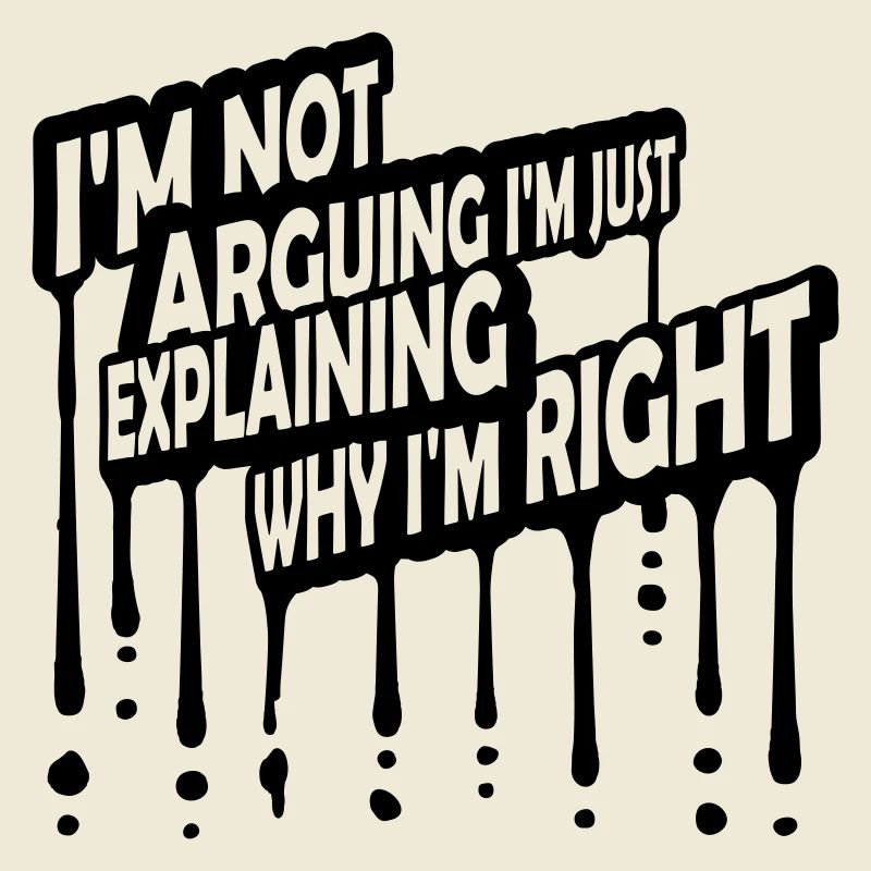 I m not arguing