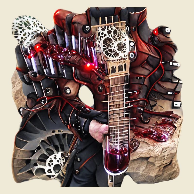 Gitarren Steampunk Monster