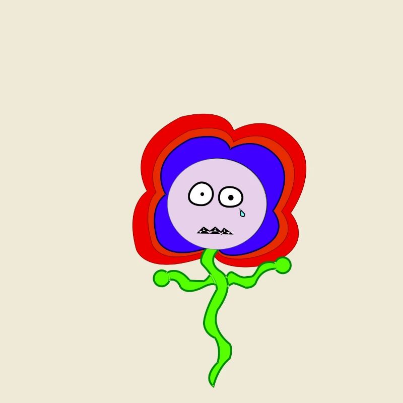 fleur triste