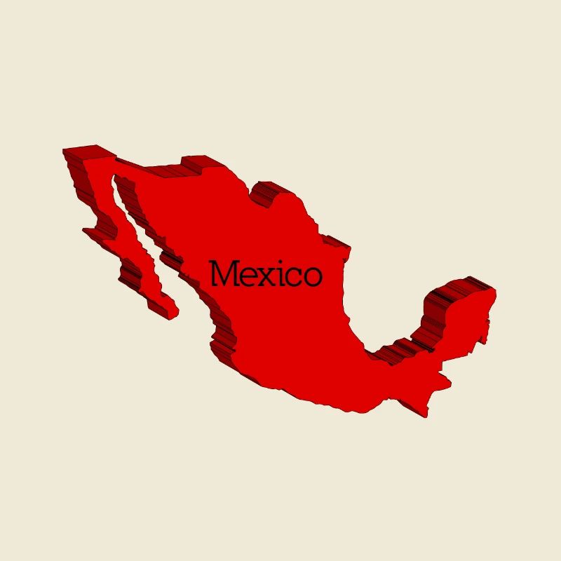 Mexico 3D Map