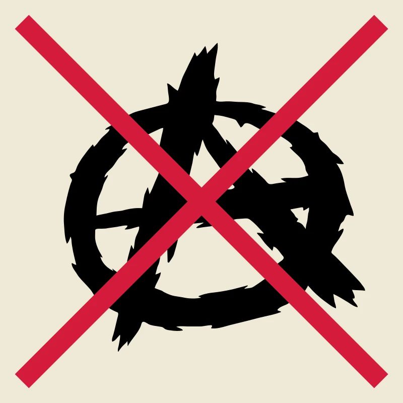 Aucun logo de symbole d'anarchie