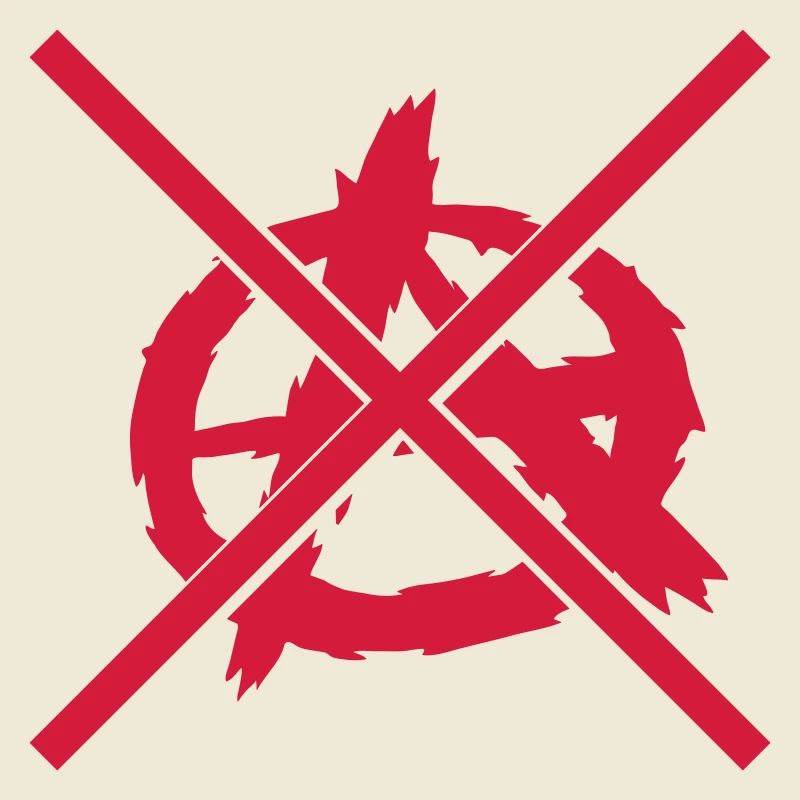 Interdit aucun symbole d'anarchie