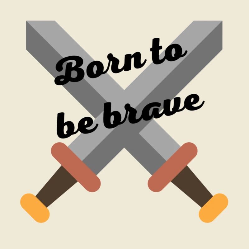Logo épée, born to be brave