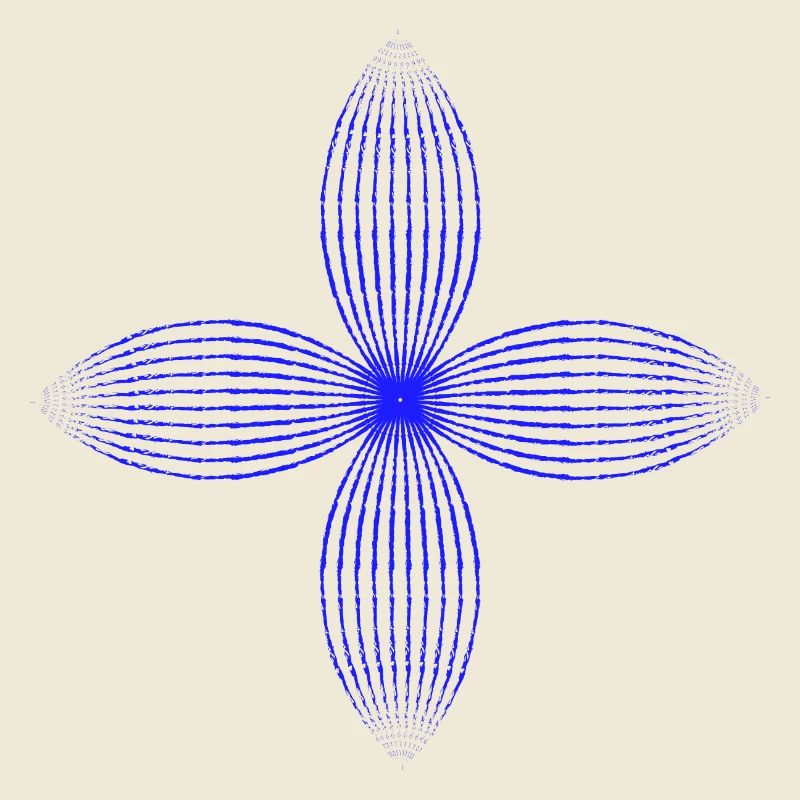 Stammesblume (blau)