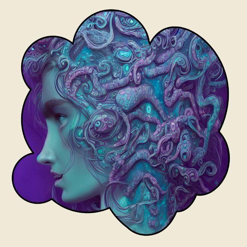 Divinité bleu profond