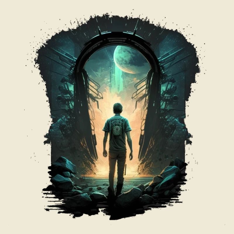 Garçon de l’espace de science-fiction
