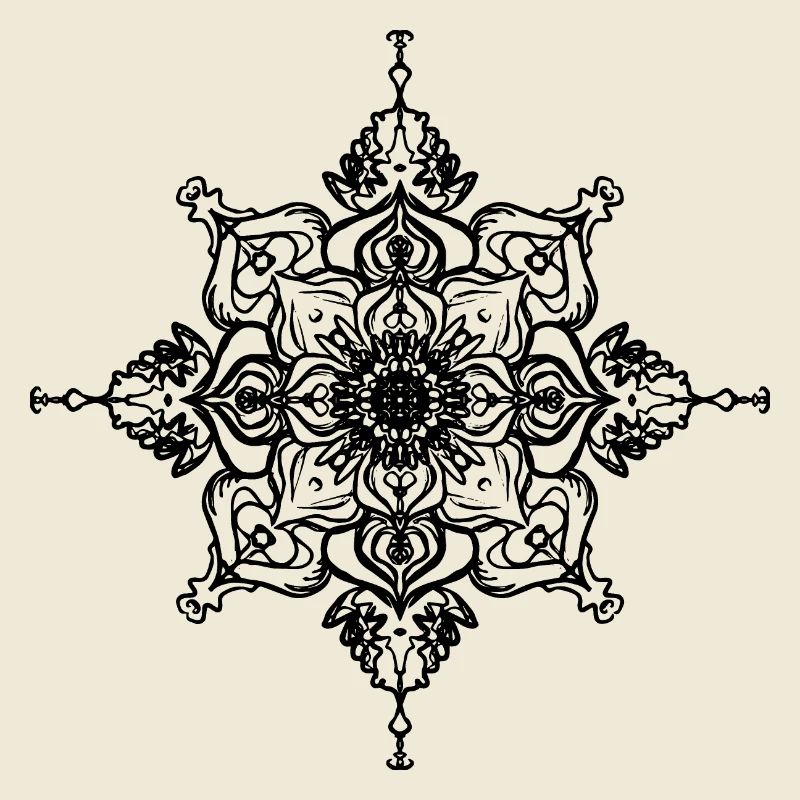 Mandala Snowflake Muster Geometrisch