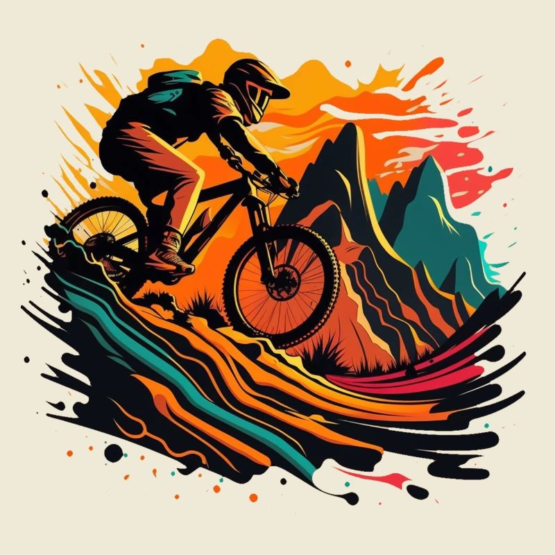 Mountainbiking.