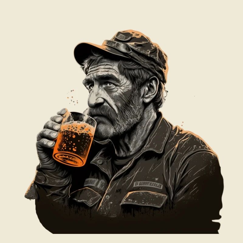 Exploitation minière souterraine Buveurs de bière