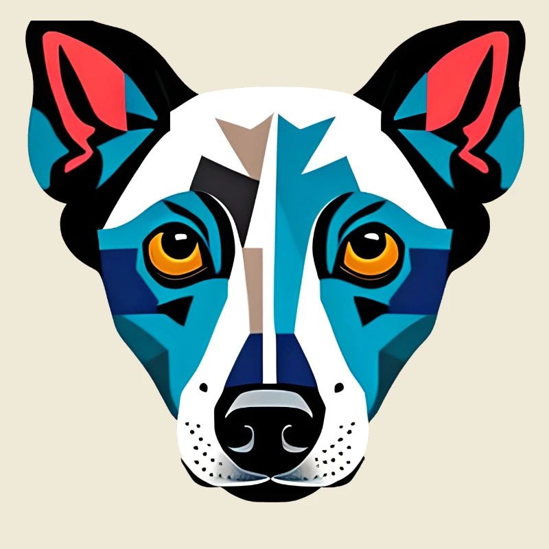 Dessin de chien moderne