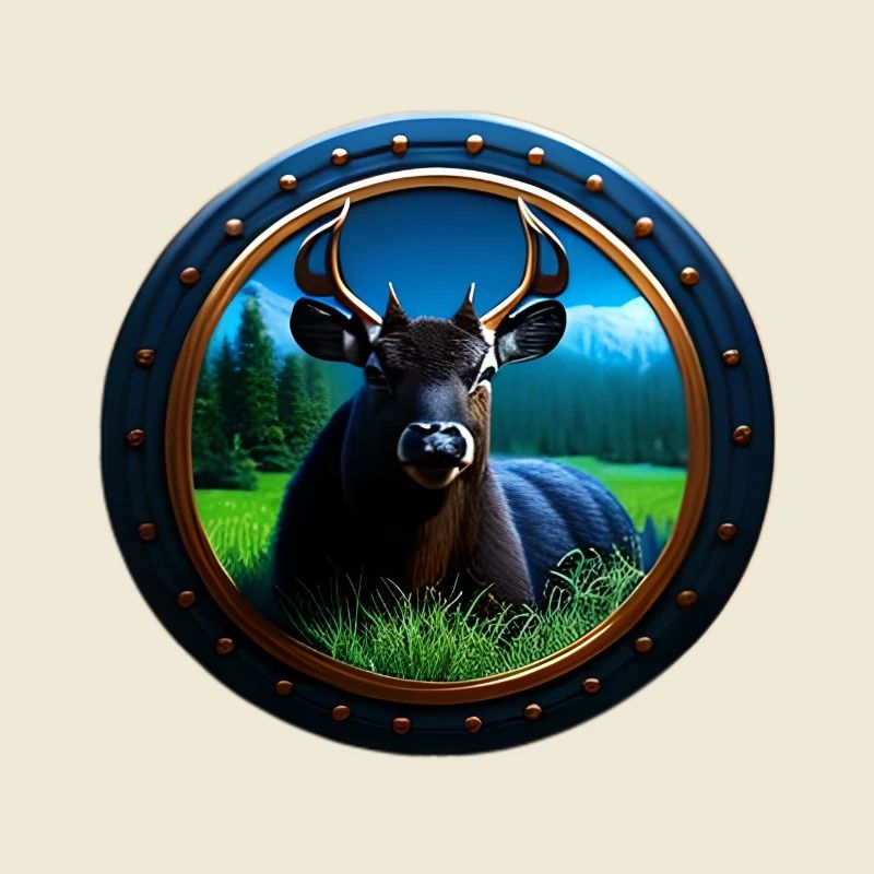 Deer in the Grass