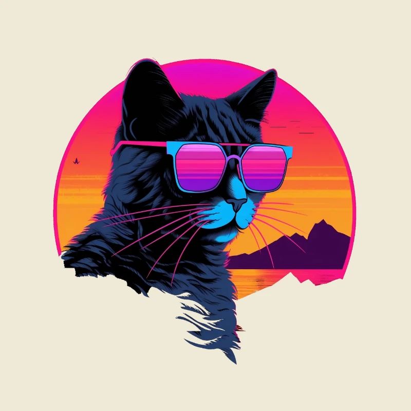 Katze Synthwave