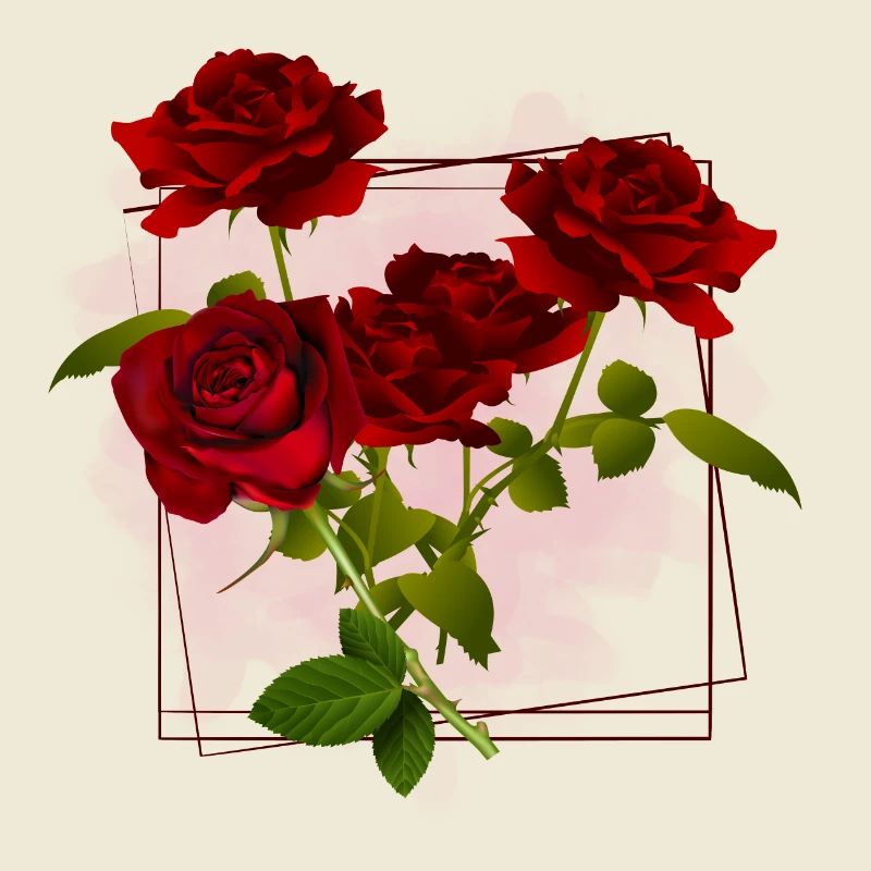 Fleurs cadre