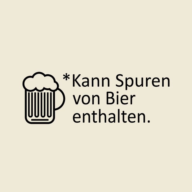 Kann Spuren von Bier enthalten