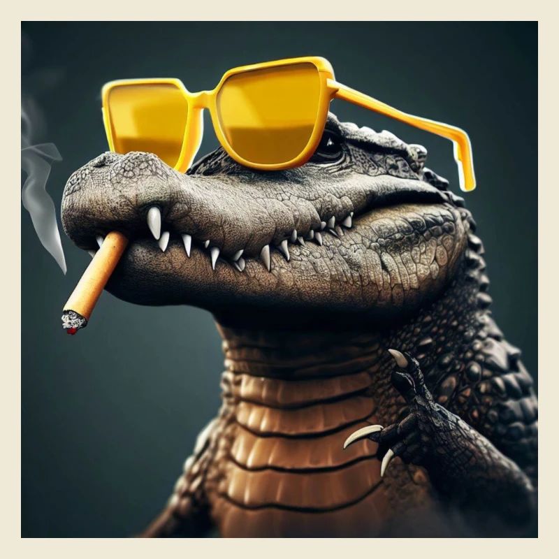 Cooles Krokodil
