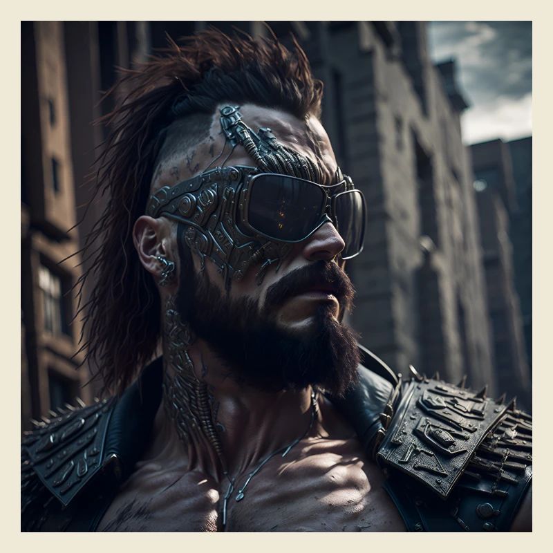 Future Cyberpunkt Warrior