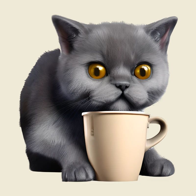 chaton, chat, café, chat domestique, propriétaire de chat
