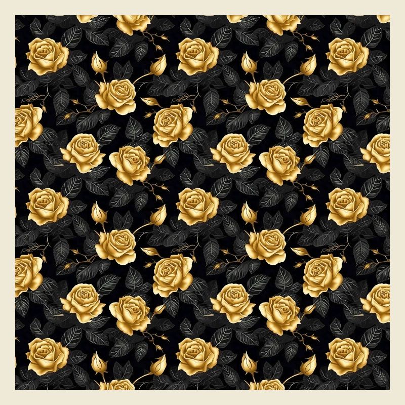 Roses Seamless Pattern Beautiful Elegant Aesthetic