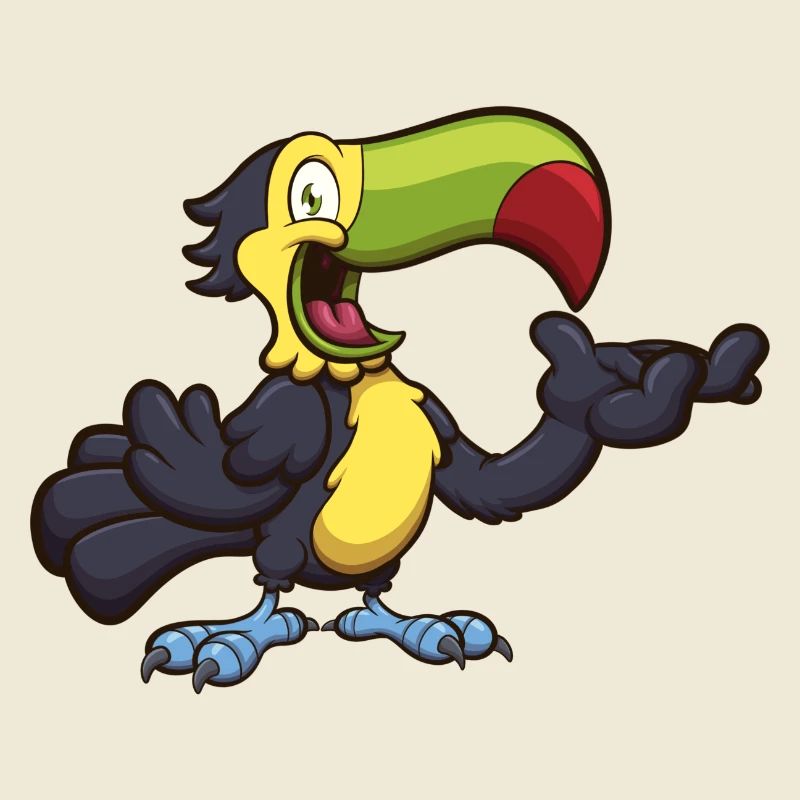 Dessin animé mignon Toucan