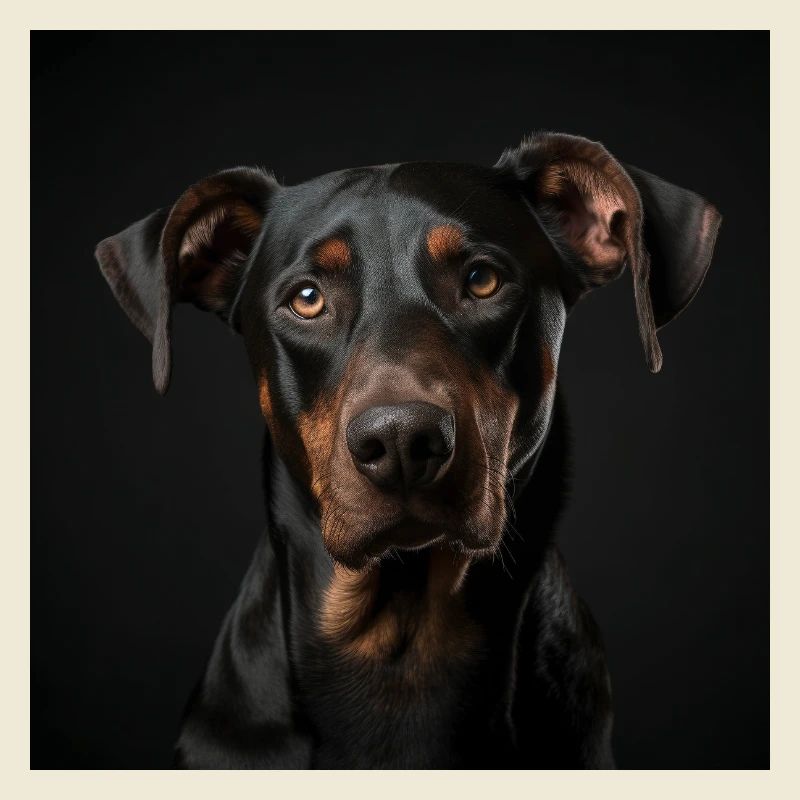 Portrait Cool Dobermann