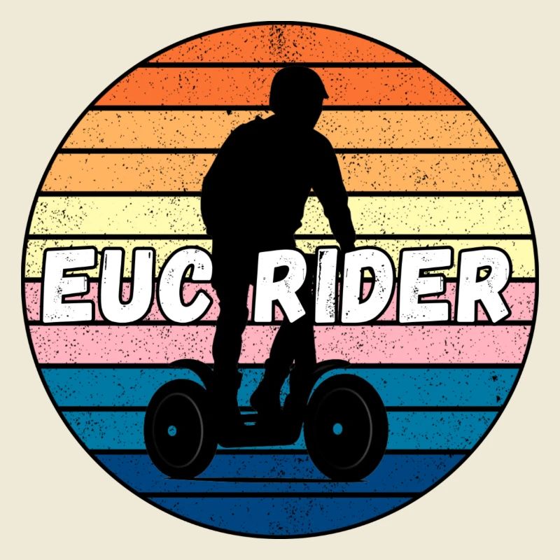 Elektrischer Einradfahrer. EUC-Reiter