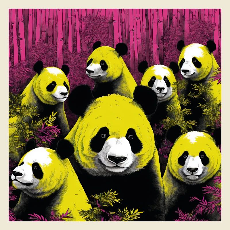 Panda style néon