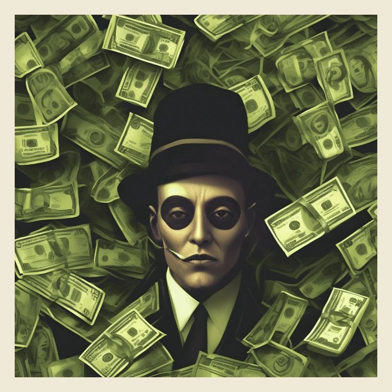Scary man in Geld