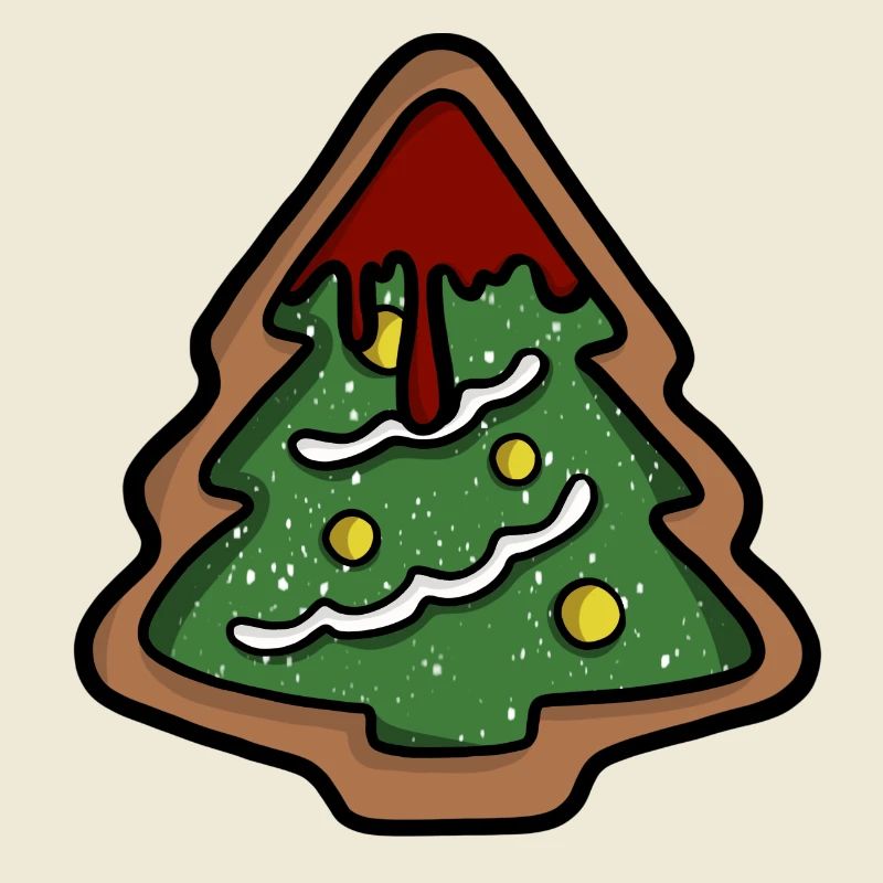 Biscuits sanglants pour sapin de Noël