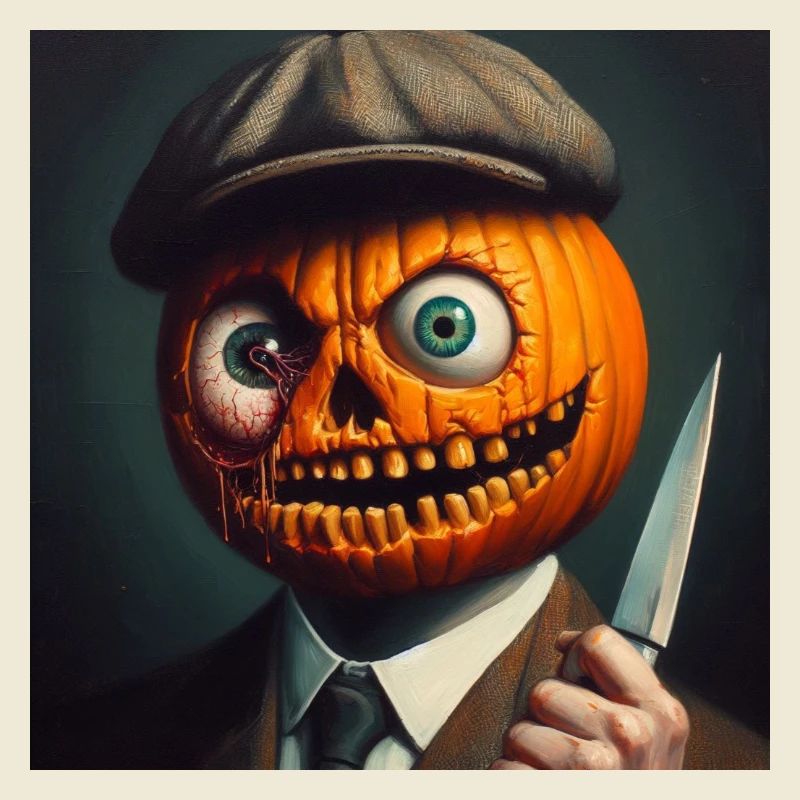 Halloween effrayant citrouille citrouille effrayant créature d’effroi