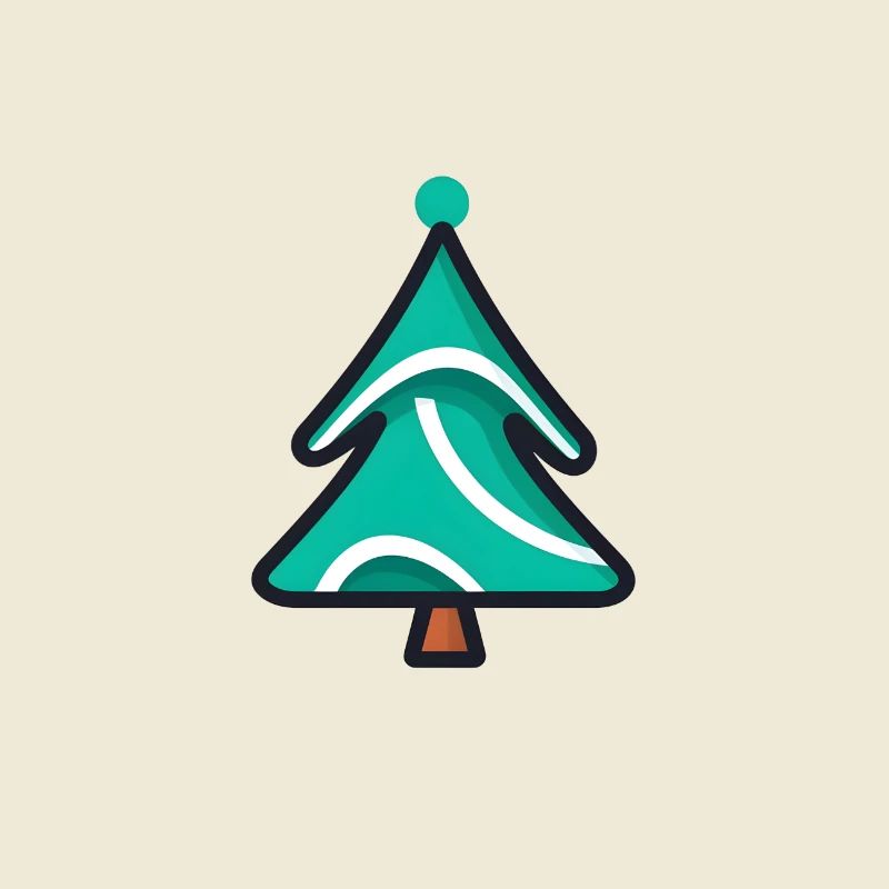 Comic Christmas Tree Design - Christmas Tree Crist Tree