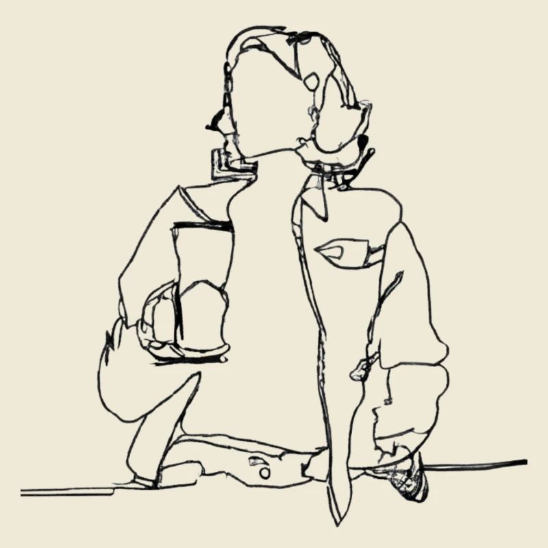 Frau mit Bier
