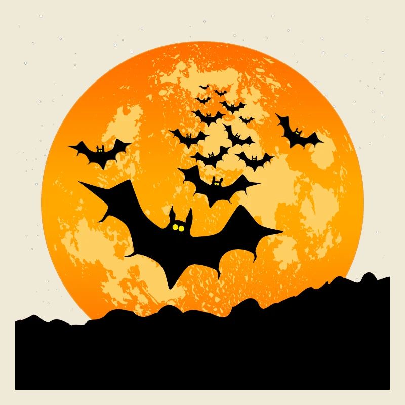 Halloween fliegende Fledermäuse