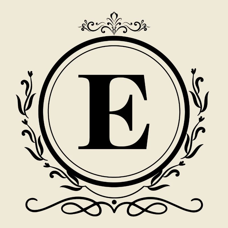 Decorazione Lettera E