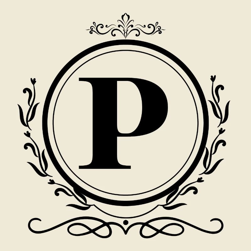Buchstabe P Dekoration