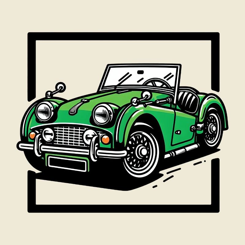 Grünes Oldtimer