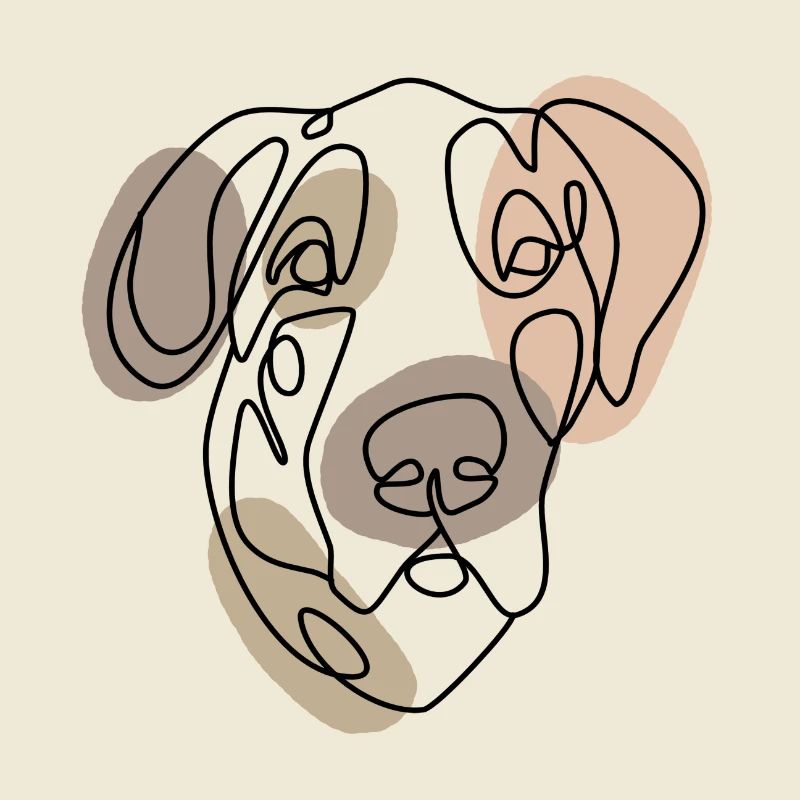GREAT DANE, einzeilig retro