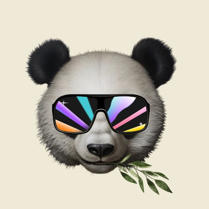 Cooler Panda mit Sonnenbrille