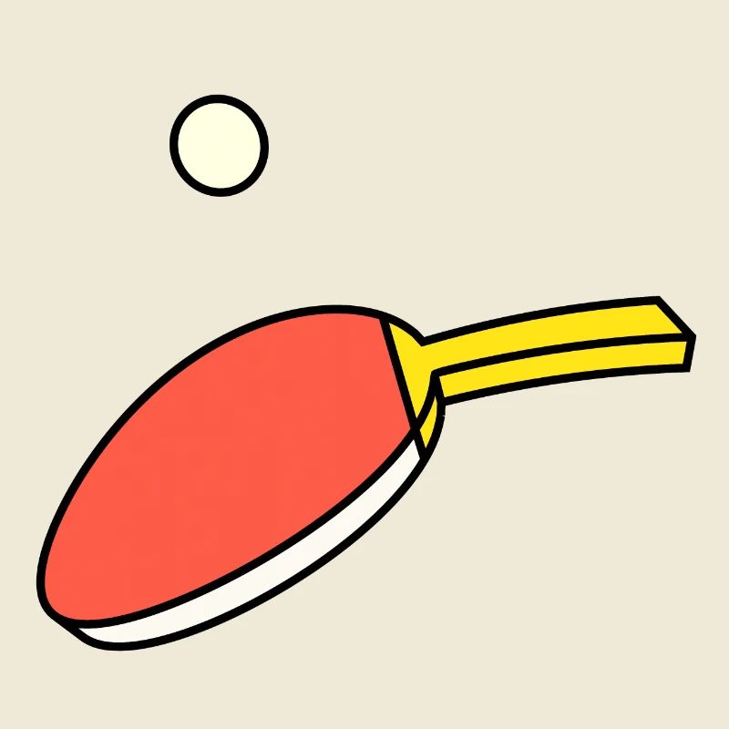 Ping Pong - Paddle & Ball