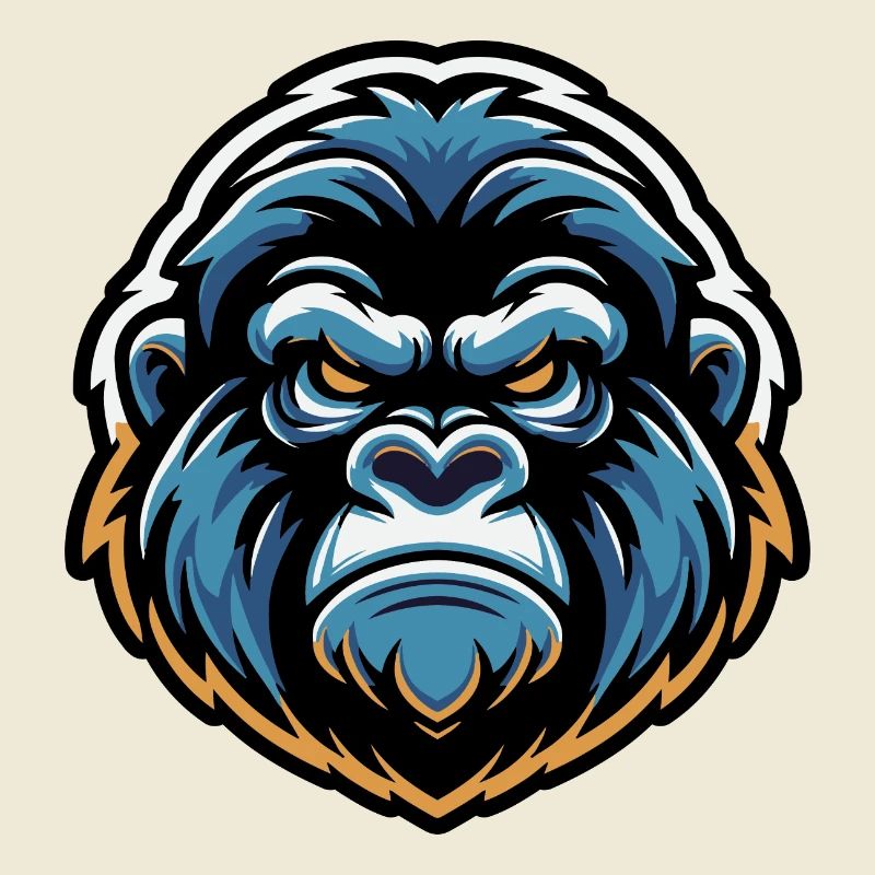 Maskottchen Gorillakopf