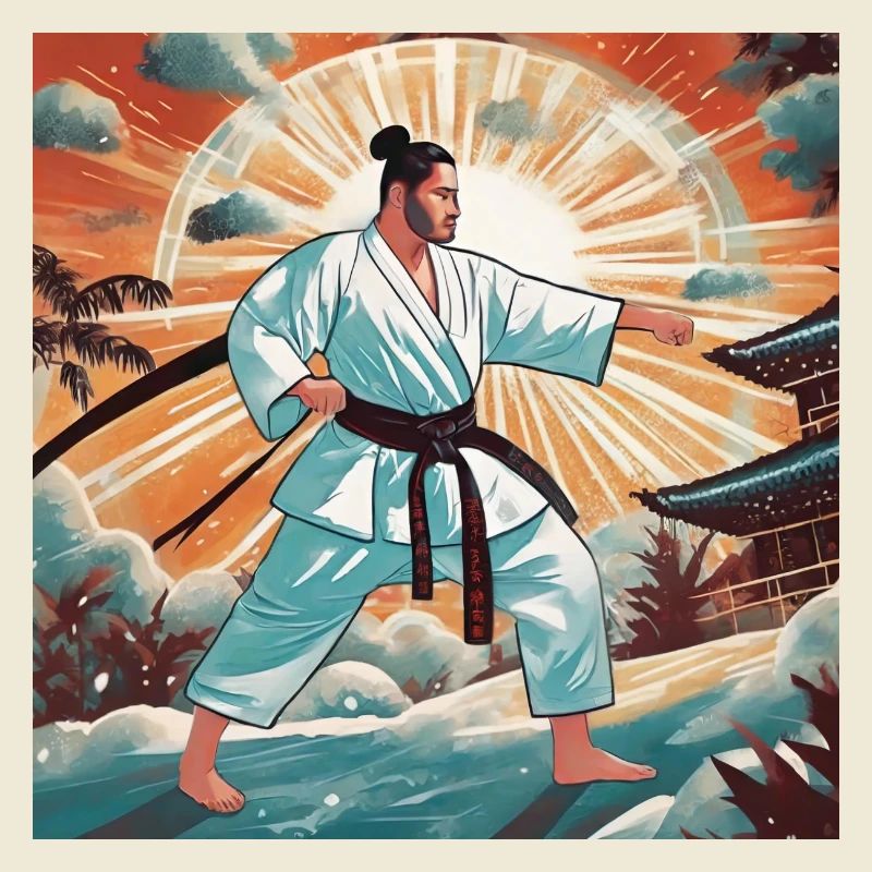 Oi Tsuki. Karate.