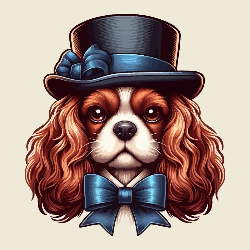 Cavalier King Charles chien Haut de forme