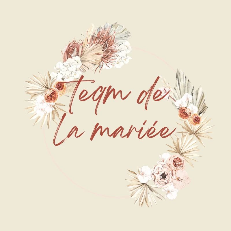 Bridal Team Crown Boho Flowers