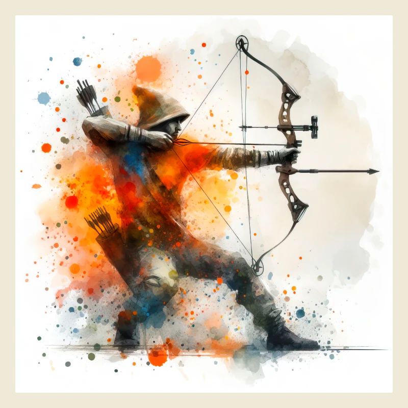 Archer aquarelle