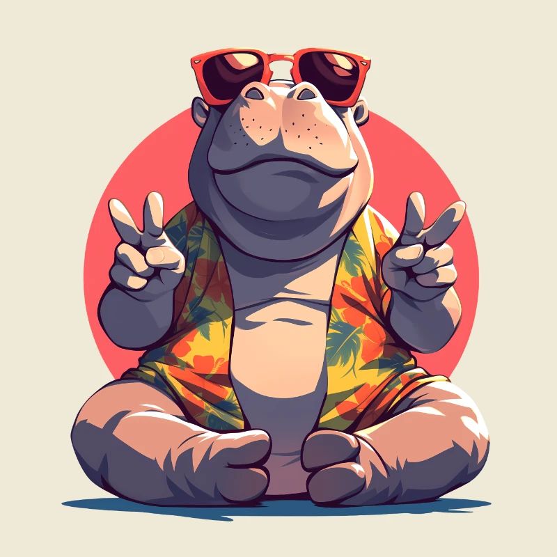 Urlaub Nilpferd