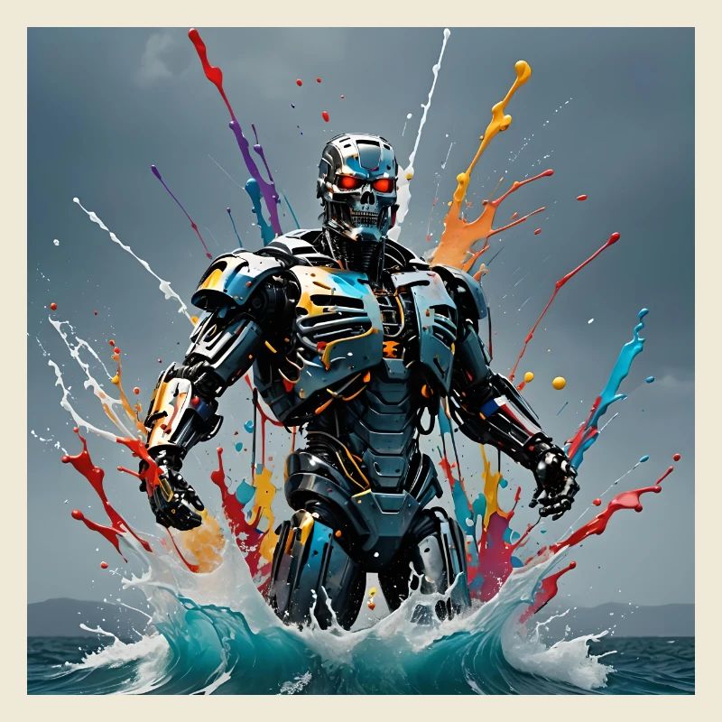 Roboter farbig