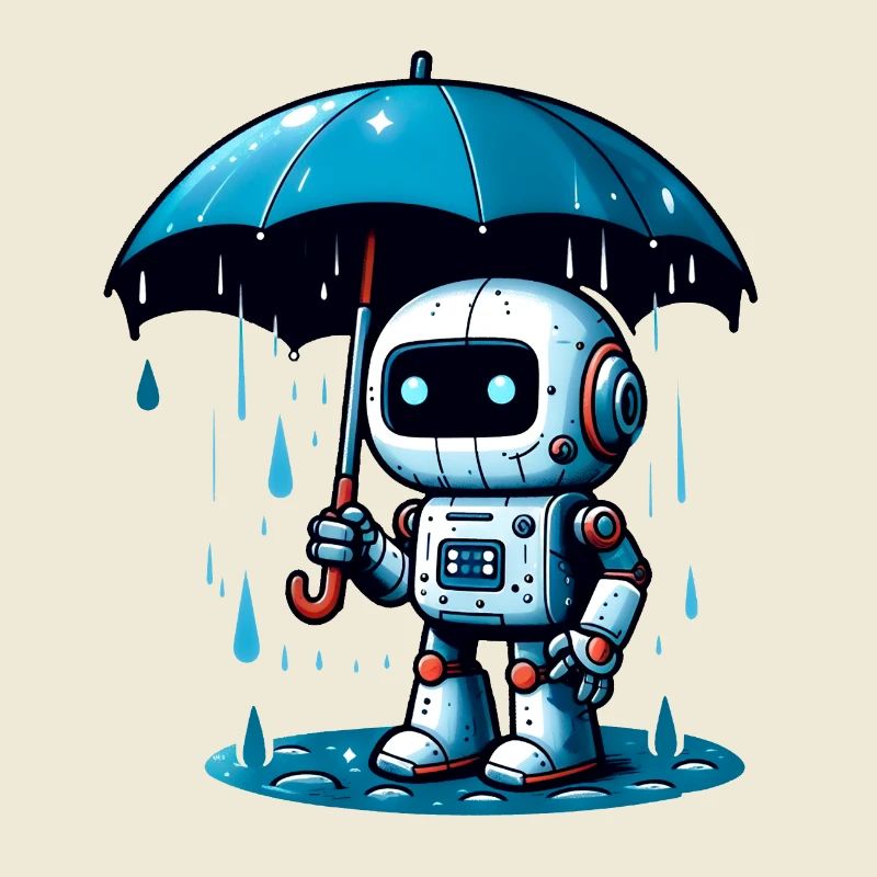 Robot Rain Umbrella