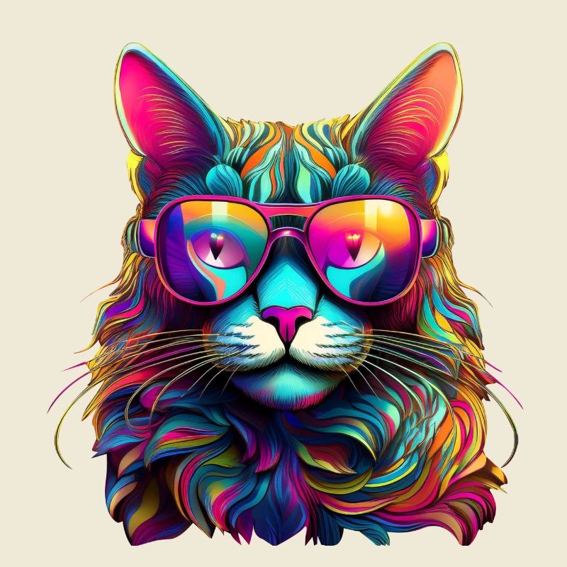Cool Cat - Neon Vibes