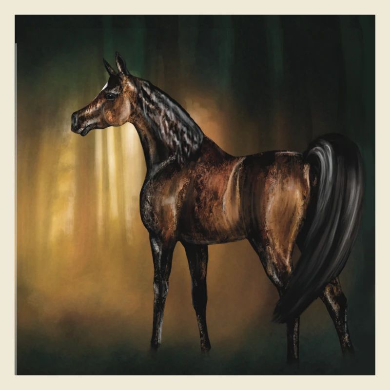 Cheval en forêt