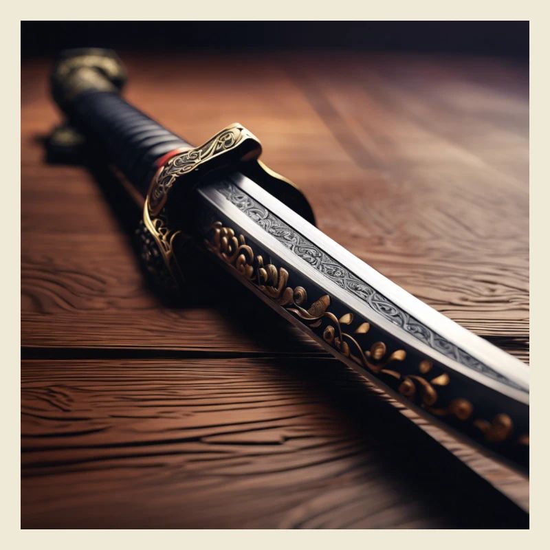 Samurai Sabre Poster Design