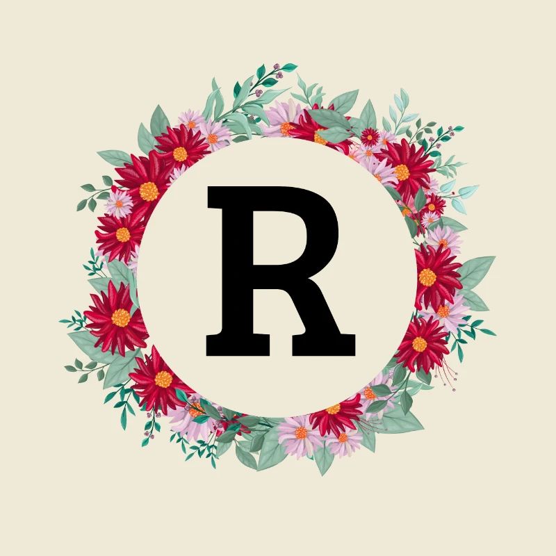 Buchstabe r Blumenkrone